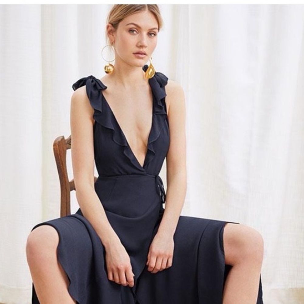 Reformation Navy Blue Maxi Dress - Picture 6 of 16